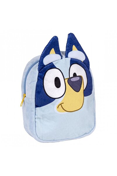 MC Micostore Μίνι σχολική τσάντα Bluey, 22 εκ., 1 θήκη, βελούδινο υλικό, μπλε...