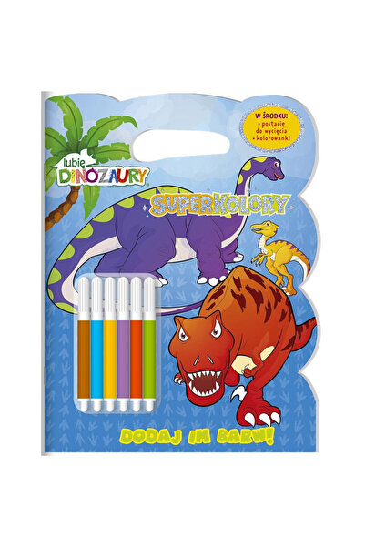 OEM Carte de colorat Imi plac dinozaurii Superculori 1 cu carioci Media Servi...