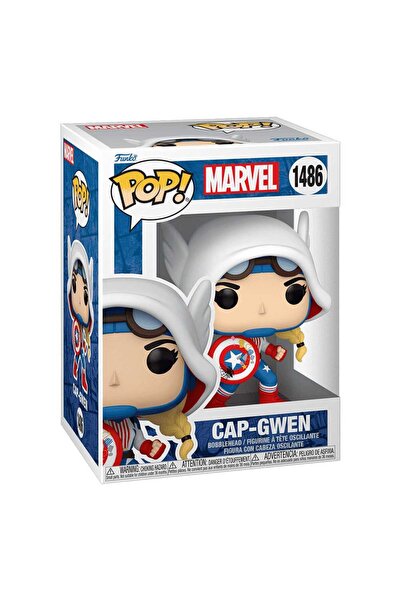 OEM Figurina POP! Funko Cap-Gwen, 9 cm, multicolor