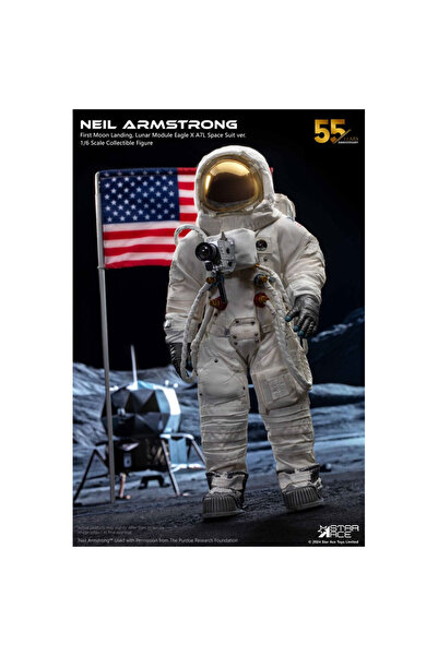 OEM Figurina de colectie Neil Armstrong 1/6 Deluxe, Apollo 11, 30 cm, multicolor