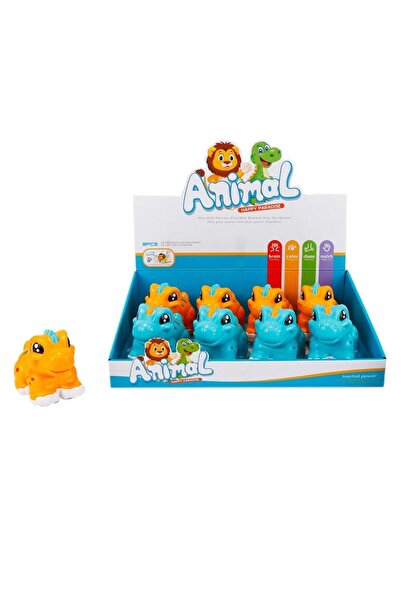 OEM Dinozaur din plastic Askato pentru copii 18 luni+, roată mobilă, 11 cm