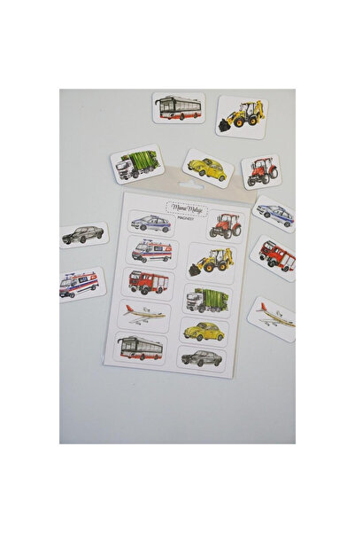 OEM Mama Maluje set de magneți pentru copii, vehicule și mașini