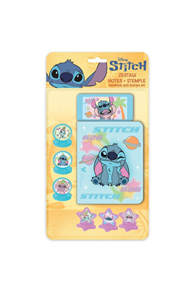 OEM Set de ștampile Beniamin cu carnetel și tus Stitch, 6 piese