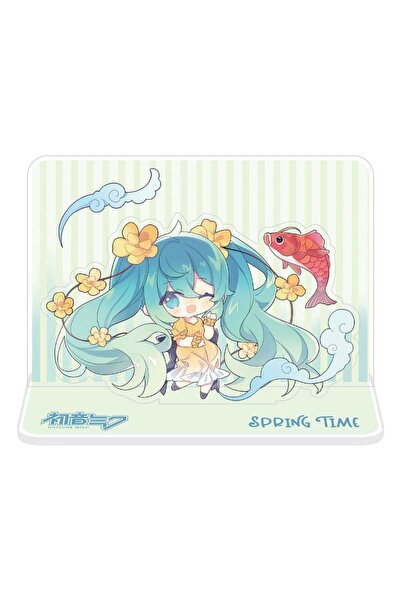 OEM Figurina Akril Hatsune Miku cu Koi, POPbuddies, 15x10,5cm, Multicolor, Se...