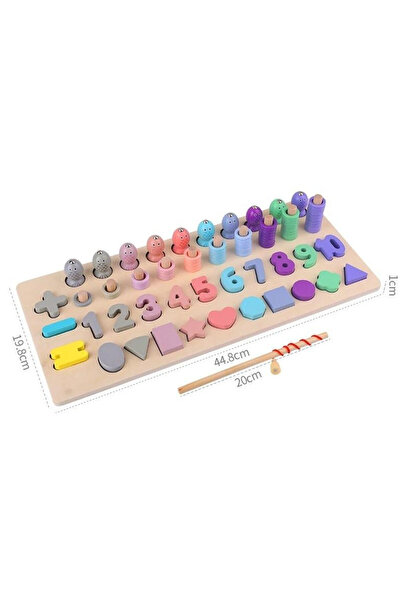 OEM Puzzle magnetic Montessori Baczek - Jocuri și Învățare Pastelate