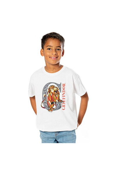 OEM Tricou pentru copii Harry Potter Gryffindor Mozaic Marimea 9-11