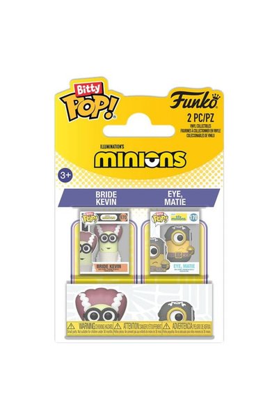 OEM Set 2 bucăți, mini-figurine vinil FUNKO Minions Bitty POP! Mireasa Kevin ...