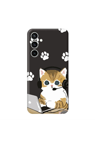Other Samsung S24 Plus Call Center Black Colored Silicone TPU Θήκη