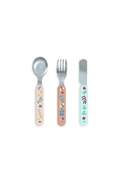 Miniland ΑΤΣΑΛΙΝΟ ΣΕΤ ΜΑΧΑΙΡΙΔΙΩΝ " (STEEL CUTLERY SET)  "DREAMLAND " -  "DRE...