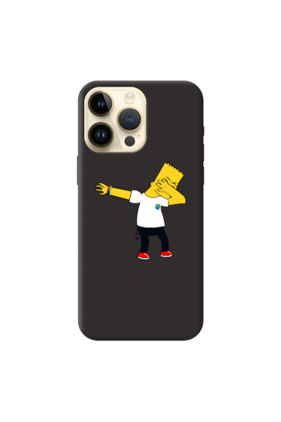Other Apple iPhone 13 Pro Max Simpsons2 Black Colored Silicone TPU Θήκη