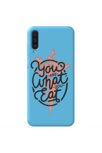 Other Samsung A70 You are What You Eat Blue Colored Silicone TPU Θήκη