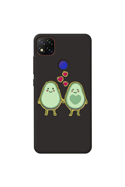 Other Xiaomi Redmi 9c Avocados Black Colored Silicone TPU Θήκη