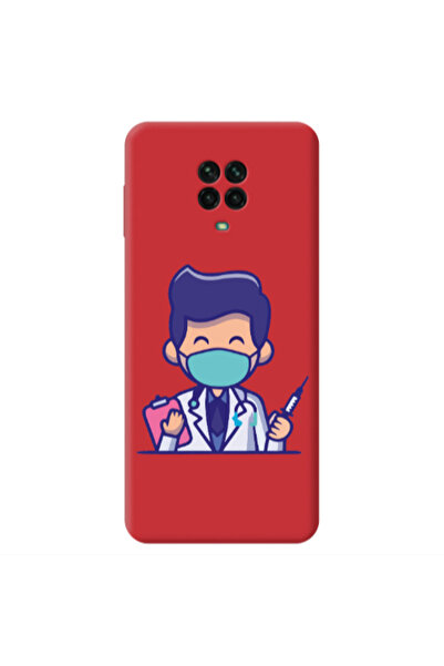 Other Xiaomi Redmi Note 9 Pro Specialist Doctor Red Colored Silicone TPU Θήκη