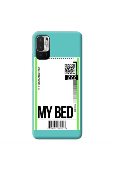 Other Xiaomi Redmi Note 10 Pro 5G My Bed ZZZ Turquoise Colored Silicone TPU Θήκη