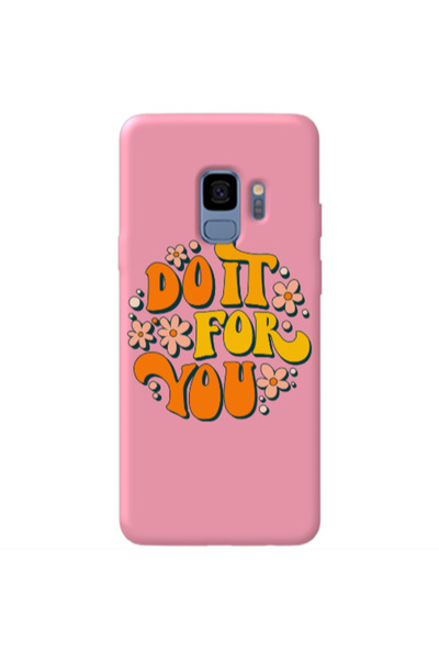 Other Samsung S9 Plus Do it For You Pink Colored Silicone TPU Θήκη