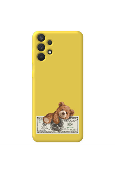 Other Samsung A32 4G Money Style Yellow Colored Silicone TPU Θήκη