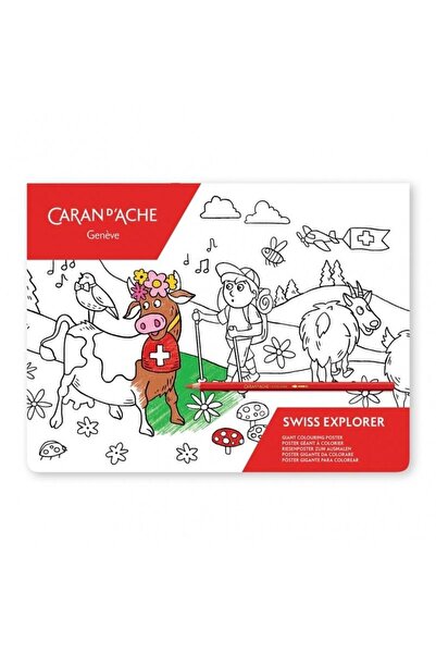 OEM Poster de colorat / plansa de colorat Caran d'Ache Swiss Explorer, gigant...