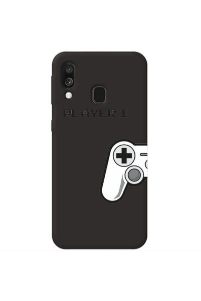 Other Samsung A40 Player 1 Black Colored Silicone TPU Θήκη