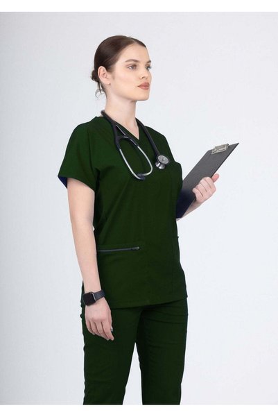 oksijen uniform Klasik OksiFlex- Avcı Yeşil - (Unisex Tek Alt)