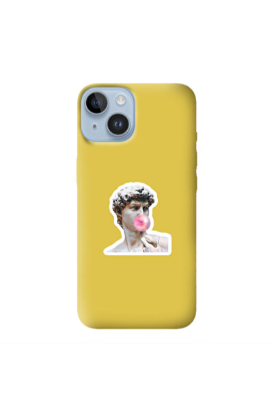 Other Apple iPhone 14 Plus Bubble Yellow Colored Silicone TPU Θήκη