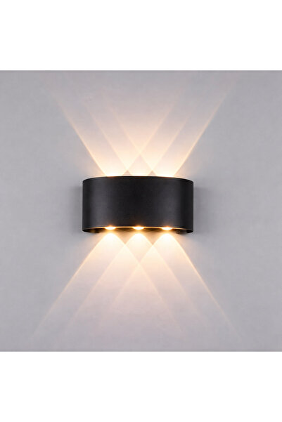 NEXTLY Aplică de perete LED, 6W, 3000K, IP65, Aluminiu, Negru