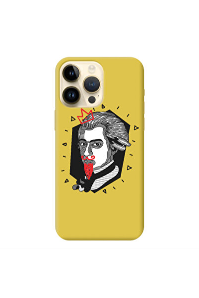 Other Apple iPhone 13 Pro Max Bearded Yellow Colored Silicone TPU Θήκη