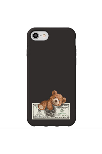 Other Apple iPhone SE 2020 Money Style Black Colored Silicone TPU Θήκη