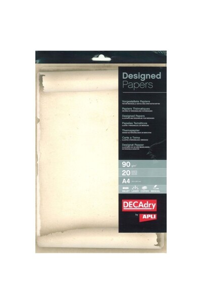 MC Micostore Hartie cu model A4 DECAdry 12457, 90g/mp, model pergament, set 2...