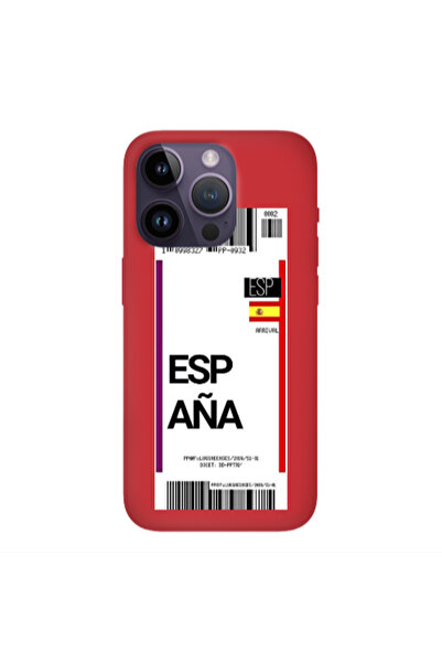 Other Apple iPhone 14 Pro Espana Arrival Red Colored Silicone TPU Θήκη
