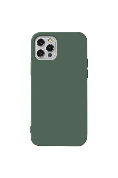 Other Apple iPhone 12 Pro Max -case Dark Green Colored Silicone TPU Θήκη