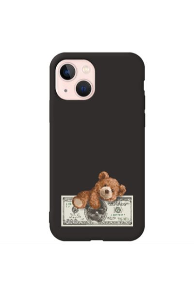 Other Apple iPhone 13 Money Style Black Colored Silicone TPU Θήκη