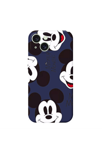 Other Apple iPhone 15 Plus Mickey Mouse Dark blue Colored Silicone TPU Θήκη