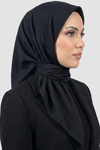 hadiora Women's Black Deluxe Bamboo Crush Scarf