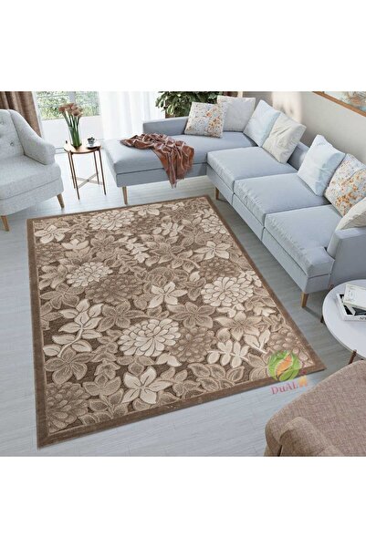 Dualhome Covor Awanos 3D Maro, 170x250 cm, Floral - 170x250 cm, Dreptunghiula...