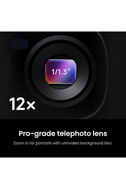 Insta360 Luna Ultra Cosmic Black - 8K Vlogging Camera with Dual Leica Lenses, 12× Zoom, 1" Sensor, Detachable 2" Touchscreen, Triple AI Chip, Pocket Gimbal Camera for Vlog Photography