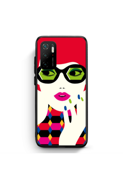 Other Xiaomi Poco M3 Pro Red hair girl Black Glossy Θήκη