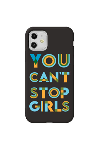 Other Apple iPhone 11 You Cant Stop Girls Black Colored Silicone TPU Θήκη