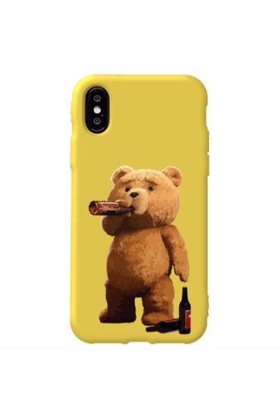 Other Apple iPhone Xs Max Beer Time Yellow Colored Silicone TPU Θήκη