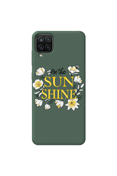 Other Samsung A12 Sun Shine Dark Green Colored Silicone TPU Θήκη