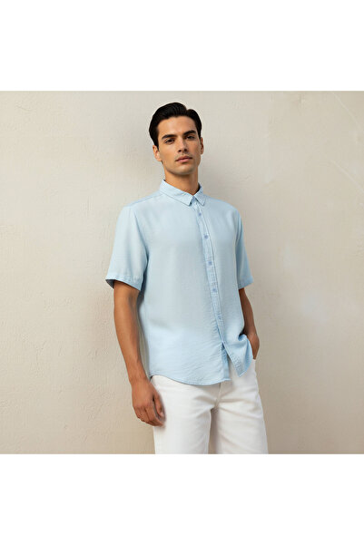 FAV Men Regular Fit Collared Short Sleeve Shirt