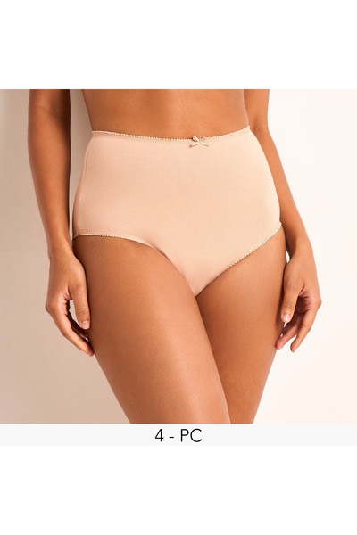 FAV Set of 5 - Full Briefs High Waist with Lace Trim