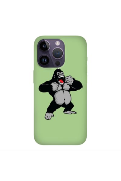 Other Apple iPhone 14 Pro Max Angry Gorilla2 Light Green Colored Silicone TPU...