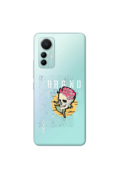 Other Xiaomi Mi 12 Lite Skull Roses Transparent Silicone TPU Θήκη