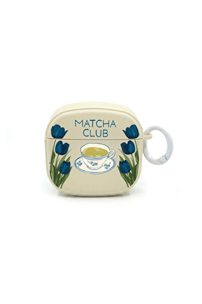 usezenai AirPods 4. Generation Compatible Matcha Club Floral Flower Design Cr...