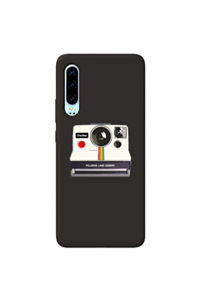 Other Huawei P30 Polaroid land camera Black Colored Silicone TPU Θήκη