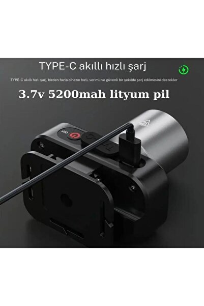 VatanseverOutdoor Gk801 LED Kafa Feneri 50w Şarjlı