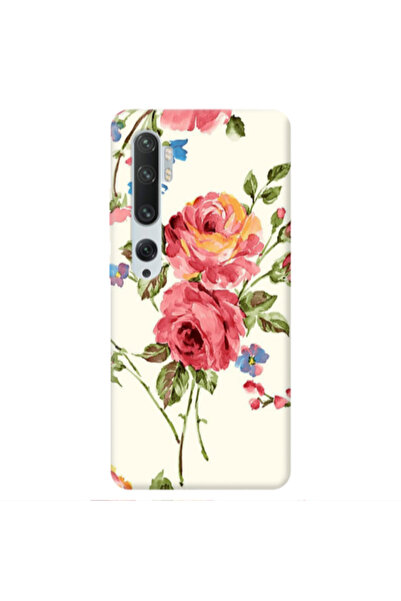 Other Xiaomi Mi Note 10 Violet and rose Transparent Silicone TPU Θήκη