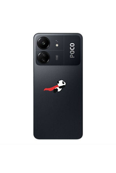 Other Xiaomi Poco C65 kite flying panda Transparent Silicone TPU Θήκη