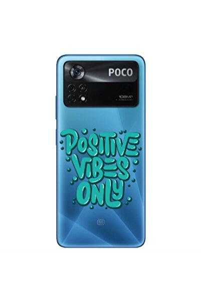 Other Xiaomi Poco X4 Pro Positive Vibes Only Transparent Silicone TPU Θήκη