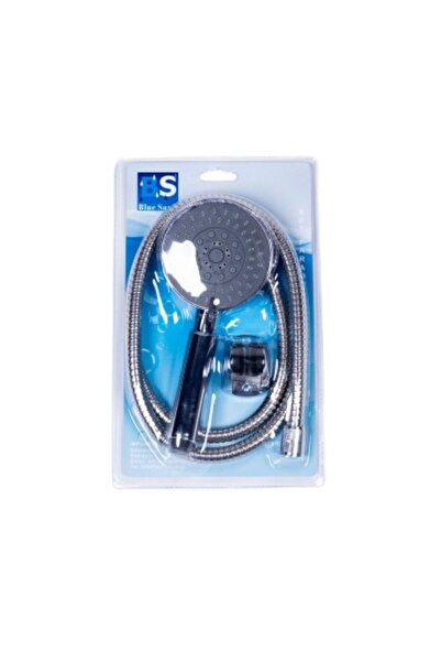 BS 5-jet shower head + chrome shower hose
